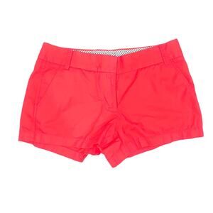 J. Crew Broken In 100% Cotton Orange Chino Shorts Size 4